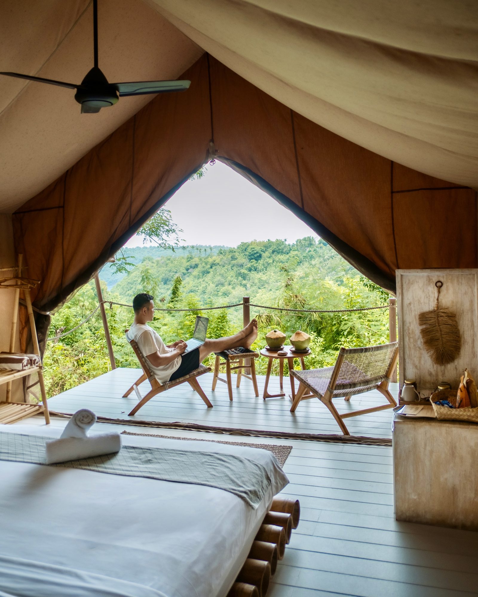 Autentik Penida, a tented glamping retreat in Nusa Penida, photographed by Kadek Aris